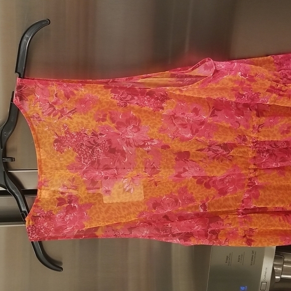 💕TED BAKER💕 Rosaliy Full Length Swim  Cover Up ~ Bright Pink Print Large NWT - Picture 14 of 16